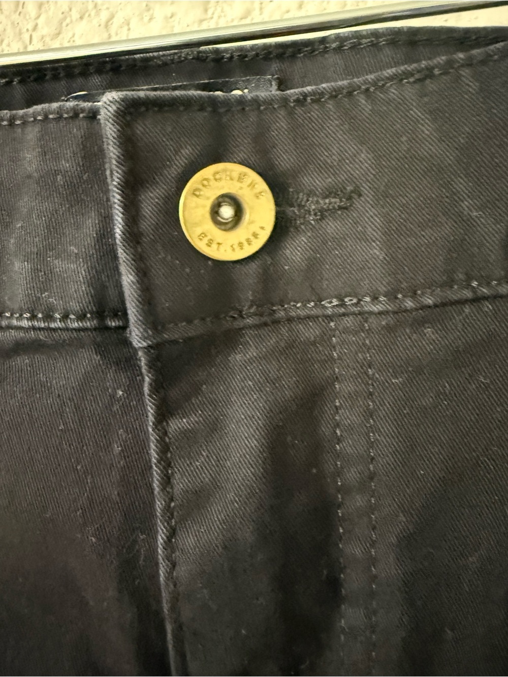 Dockers Men's Black Straight Jeans with Branded Waist Patch - Picture 3 of 8